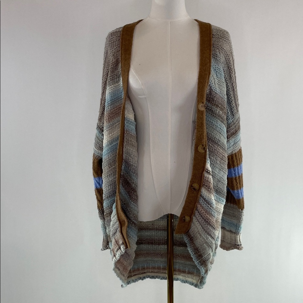 Sita Murt Rib Knit Stripe Cardigan, 40 (US 8) - Picture 9 of 9